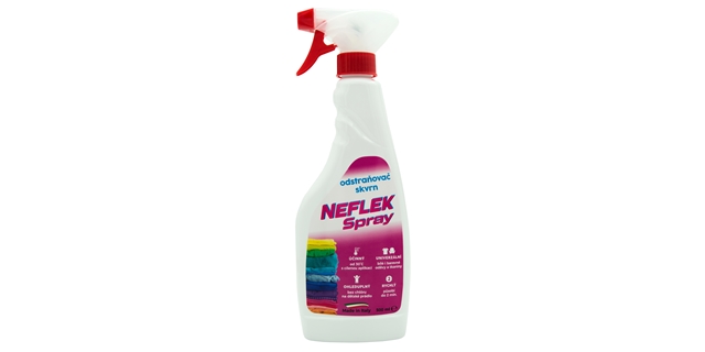 NEFLEK SPRAY 500 ml Odstraňovač skvrn ve spreji                                                                                                                                                                                                           